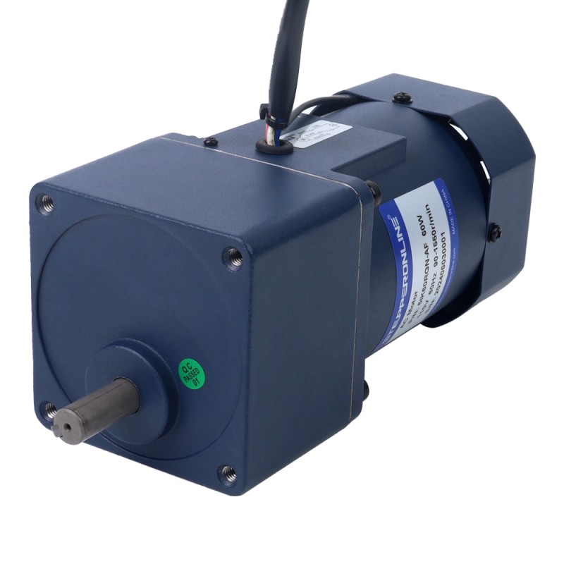 60W 110VAC 60Hz 9-155RPM 2,86Nm (405,01oz.in) Flanşlı 90mm Mahmuzlu Şanzıman Tek Fazlı AC Değişken Hızlı Motor