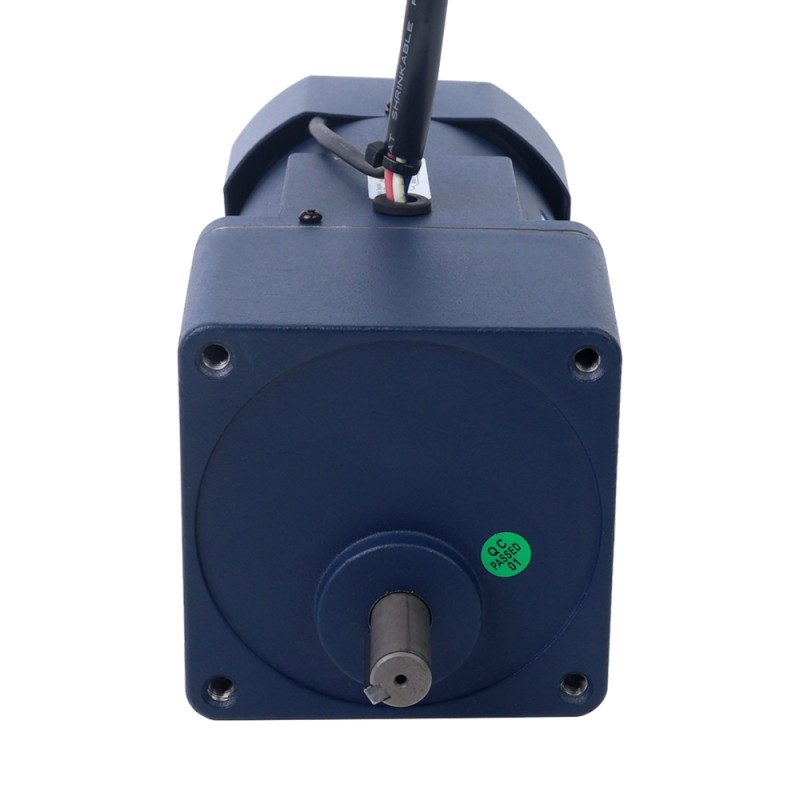 60W 110VAC 60Hz 9-155RPM 2,86Nm (405,01oz.in) Flanşlı 90mm Mahmuzlu Şanzıman Tek Fazlı AC Değişken Hızlı Motor