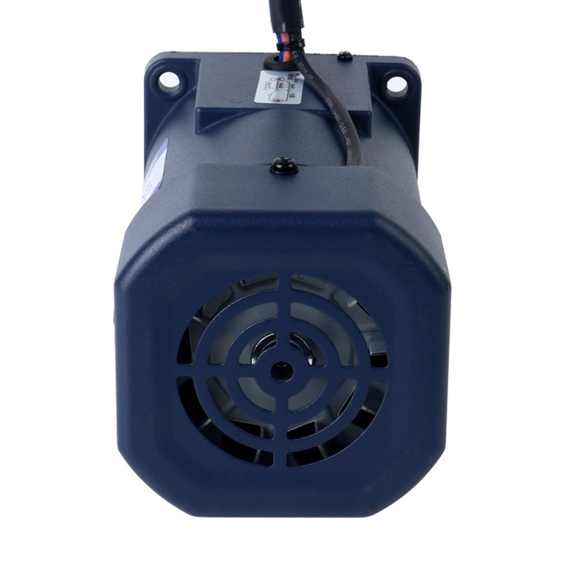 90W 110VAC 60Hz 9-155RPM 4,60Nm (651,41oz.in) Flanşlı 90mm Dik Açılı Şanzıman Tek Fazlı AC Değişken Hızlı Motor
