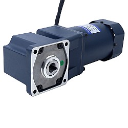 90W 110VAC 60Hz 6-103.33RPM 7.00Nm (991.27oz.in) Flanşlı 90mm Dik Açılı Şanzıman Tek Fazlı AC Değişken Hızlı Motor