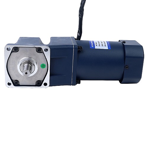 90W 220VAC 50Hz 6-90RPM 7.00Nm (991.27oz.in) Flanşlı 90mm Dik Açılı Şanzıman Tek Fazlı AC Değişken Hızlı Motor 90W 220VAC 50Hz 6-90RPM 7.00Nm (991.27oz.in) Flanşlı 90mm Dik Açılı Şanzıman Tek Fazlı AC Değişken Hızlı Motor
