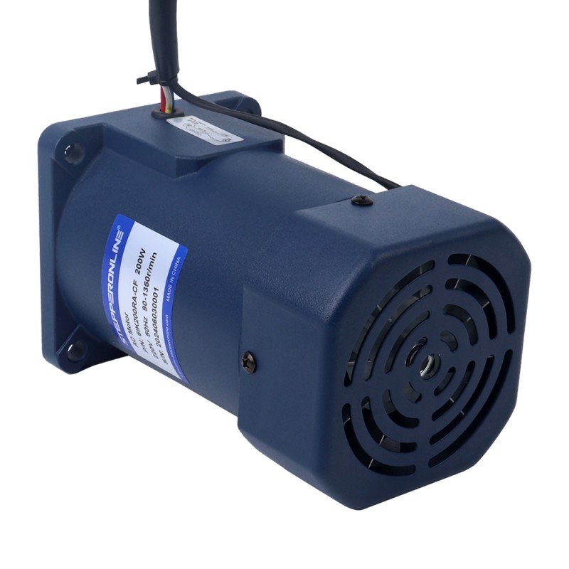 200W 220VAC 50Hz 90-1350RPM 1,45Nm (205,33oz.in) Flanşlı 104mm Tek Fazlı AC Değişken Hızlı Motor