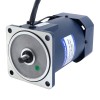 200W 220VAC 50Hz 0,9-13,5RPM 40,00Nm (5664,47oz.in) Flanşlı 104mm Mahmuzlu Şanzıman Tek Fazlı AC Değişken Hızlı Motor
