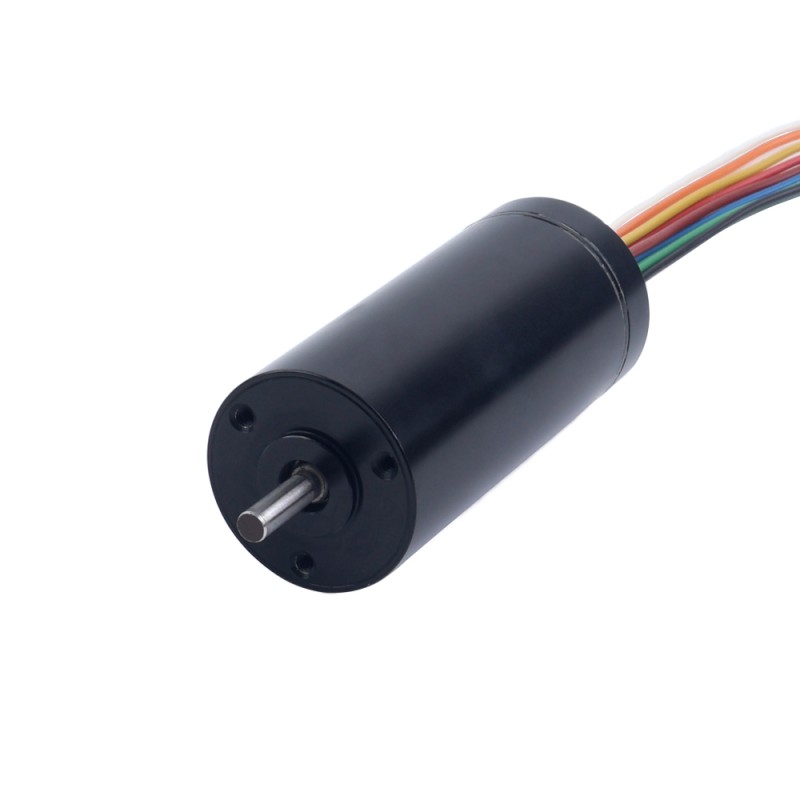 48V 23.5mNm 25.84W 0.67A Yuvarlak Ф22x45mm Fırçasız Çekirdeksiz Motor - 22CL45-48-P2-10500 | StepperOnline
