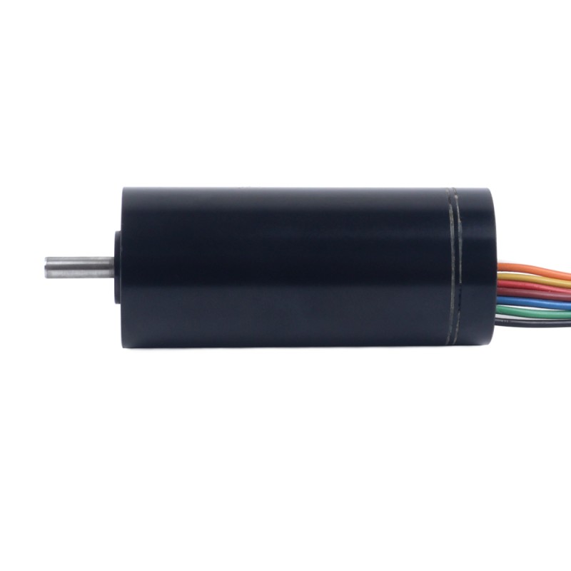48V 23.5mNm 25.84W 0.67A Yuvarlak Ф22x45mm Fırçasız Çekirdeksiz Motor - 22CL45-48-P2-10500 | StepperOnline