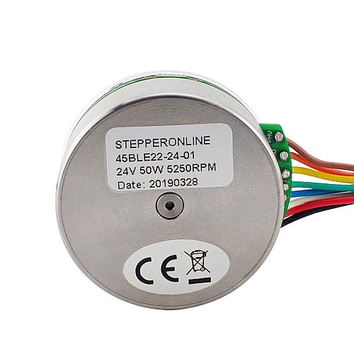 24V 5250RPM 0,084Nm 50W 2,6A Ф43,2x21,6mm Dış Rotorlu Motor