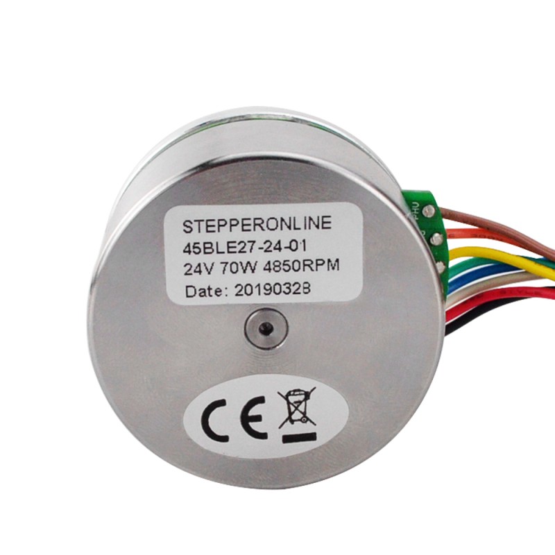 24V 4850RPM 0,13Nm 70W 3,6A Ф43,2x27mm Harici Rotor Motor