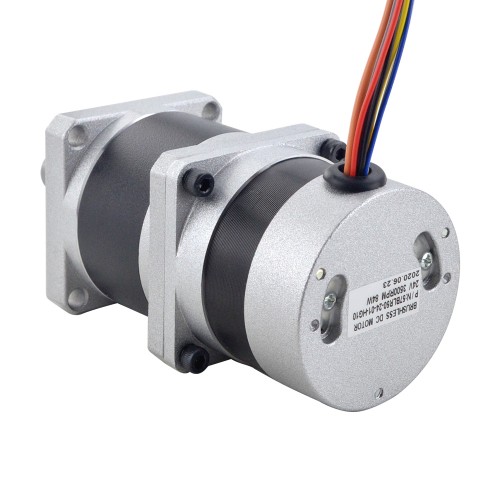 24V 84W 350RPM Dişli Fırçasız DC Motor 1,89Nm (267,65oz.in) 10:1 Yüksek Hassasiyetli Şanzıman