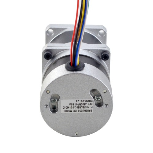 24V 84W 350RPM Dişli Fırçasız DC Motor 1,89Nm (267,65oz.in) 10:1 Yüksek Hassasiyetli Şanzıman