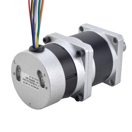 24V 84W 350RPM Dişli Fırçasız DC Motor 1,89Nm (267,65oz.in) 10:1 Yüksek Hassasiyetli Şanzıman