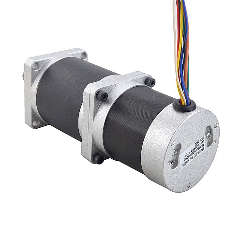 24V 172W 35RPM Dişli Fırçasız DC Motor 25.00Nm (3540.29oz.in) 100:1 Yüksek Hassasiyetli Şanzıman