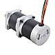 24V 172W 70RPM Dişli Fırçasız DC Motor 17,63Nm (2496,61oz.in) 50:1 Yüksek Hassasiyetli Şanzıman
