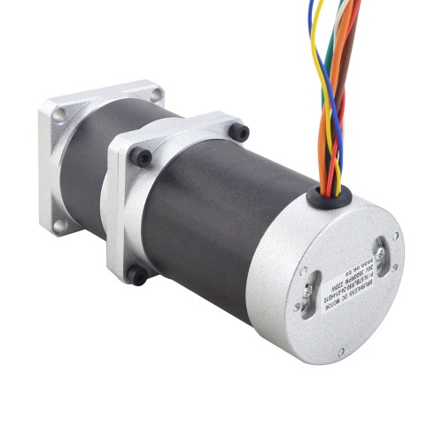 24V 220W 350RPM Dişli Fırçasız DC Motor 5.10Nm (722.22oz.in) 10:1 Yüksek Hassasiyetli Şanzıman
