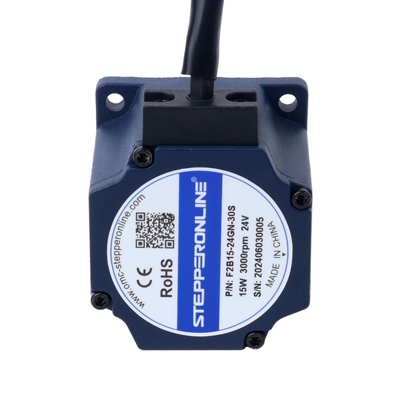 24V 15W 1000RPM Dişli Fırçasız DC Motor 0,12Nm (16,99oz.in) 3:1 Düz Şanzıman