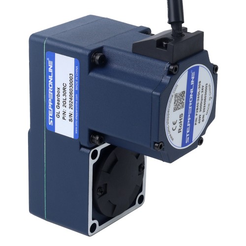 24V 40W 100RPM 2,80Nm (396,51oz.in) 30:1 Dişli Fırçasız DC Motor Paralel İçi Boş Şaft Şanzımanlı