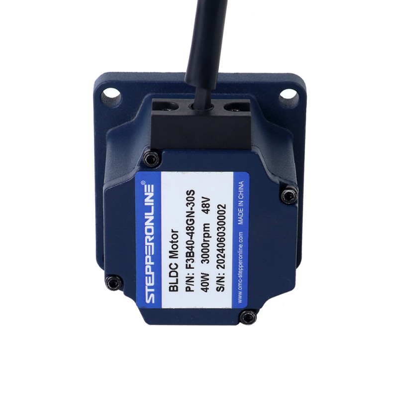 48V 40W 30RPM Dişli Fırçasız DC Motor 5.00Nm (708.06oz.in) 100:1 Düz Şanzıman