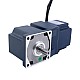 24V 40W 60RPM Dişli BLDC Motor 4,59Nm (650,34oz.in) 50:1 Dik Açılı Şanzıman