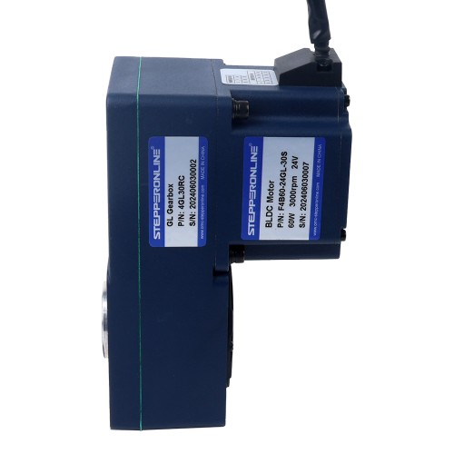 24V 60W 100RPM 4,20Nm (594,77oz.in) 30:1 Dişli Fırçasız DC Motor Paralel İçi Boş Şaft Şanzımanlı