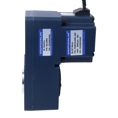 48V 150W 100RPM 10,50Nm (1486,92oz.in) 30:1 Dişli Fırçasız DC Motor Paralel İçi Boş Şaft Şanzımanlı