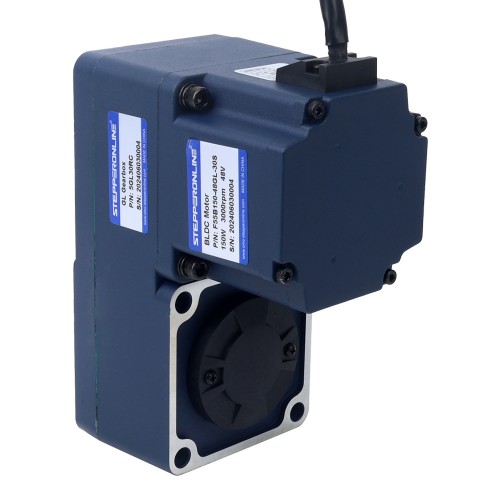 48V 150W 100RPM 10,50Nm (1486,92oz.in) 30:1 Dişli Fırçasız DC Motor Paralel İçi Boş Şaft Şanzımanlı