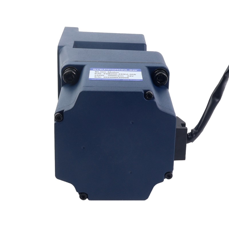 48V 250W 150RPM Dişli BLDC Motor 11,81Nm (1672,00oz.in) 20:1 Dik Açılı Şanzıman