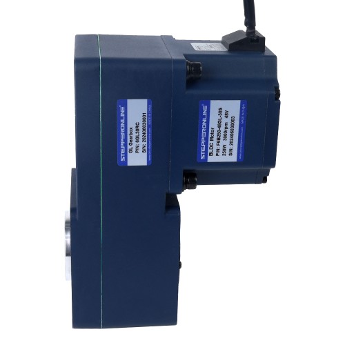 48V 250W 100RPM 20.00Nm (2832.23oz.in) 30:1 Dişli Fırçasız DC Motor Paralel İçi Boş Şaft Şanzımanlı