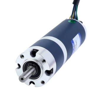 24V 30W 120RPM Dişli Fırçasız DC Motor 1,90Nm (269,06oz.in) 25:1 Planet Dişli Kutusu