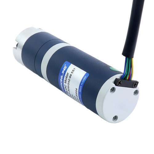 24V 30W 30RPM Dişli Fırçasız DC Motor 6,90Nm (977,12oz.in) 99,5:1 Planet Dişli Kutusu
