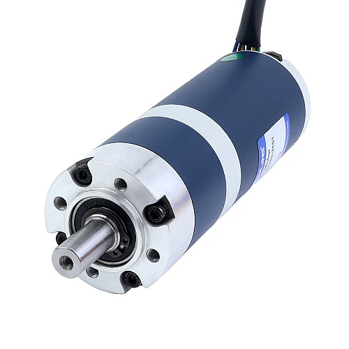 24V 60W 120RPM Dişli Fırçasız DC Motor 3,80Nm (538,12oz.in) 25:1 Planet Dişli Kutusu