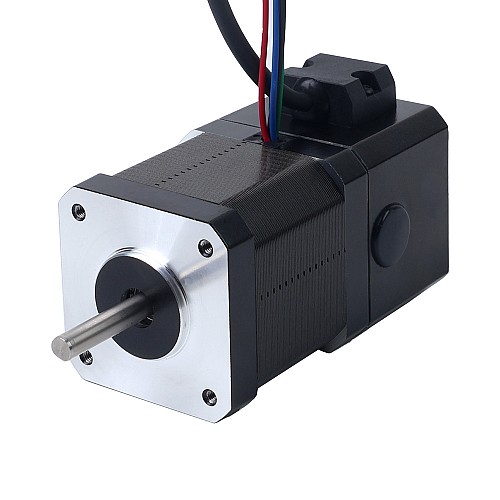 24V 3.7W Elektromanyetik Frenli Nema 17 Adım Motoru 0.52Nm (73.64oz.in)