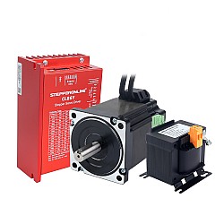 YS Serisi 1 Eksenli Kapalı Döngü Adım Motoru CNC Kiti 6,50 Nm (920,48 oz.in) Nema 34 Motor, 1,5 m Kablolar ve AC Transformatör ile