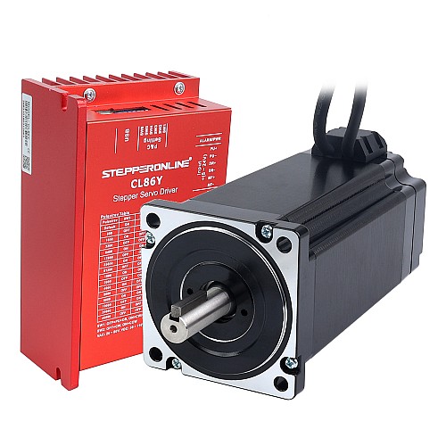 YS Serisi 1 Eksenli Kapalı Döngü Adım Motoru CNC Kiti 12,0 Nm (1699,34 oz.in) Nema 34 Motor, 1,5 m Kablolar ve Sürücü ile