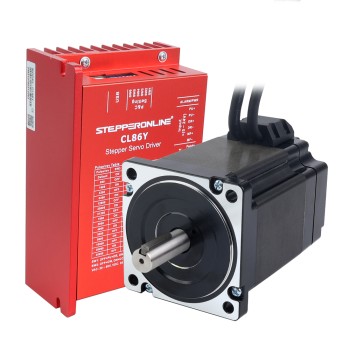 YS Serisi 1 Eksenli Kapalı Döngü Adım Motoru CNC Kiti 6,50 Nm (920,48 oz.in) Nema 34 Motor 1,5 m Kablolar ve Sürücü ile