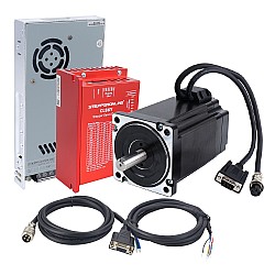 YS Serisi 1 Eksen 9,00 Nm (1274,5 oz.in) Nema 34 Kapalı Döngü Adım Motoru Kiti Güç Kaynağı ile