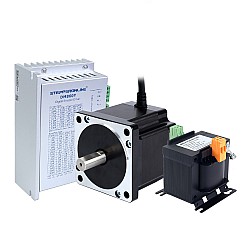YS Serisi 1 Eksenli Adım Motoru CNC Kiti 4,8 Nm (679,74 oz.in) Nema 34 Adım Motoru ve Sürücüsü ve AC Transformatörü