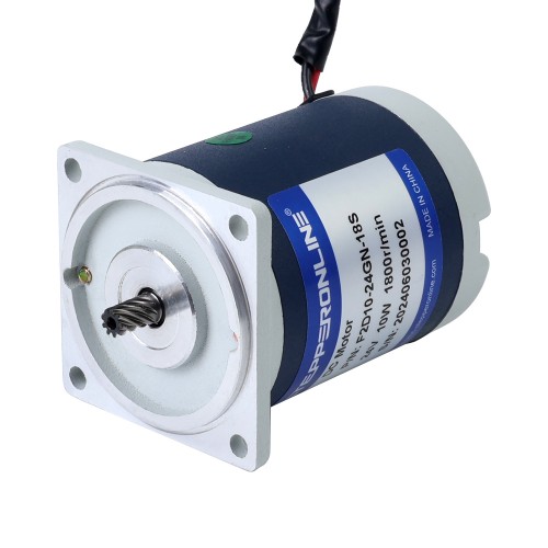 Fırçalanmış 24V 10W 0,64Nm (90,63oz.in) 120RPM 15:1 Düz Şanzımanlı DC Dişli Motoru
