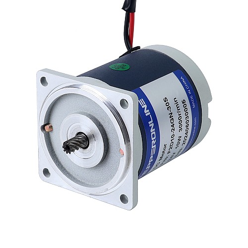 Fırçalanmış 24V 10W 2.09Nm (295.97oz.in) 30RPM 100:1 Düz Şanzımanlı DC Dişli Motoru Fırçalanmış 24V 10W 2.09Nm (295.97oz.in) 30RPM 100:1 Düz Şanzımanlı DC Dişli Motoru