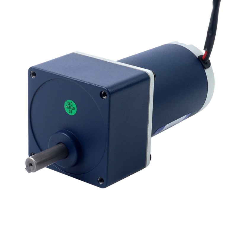 Fırçalanmış 12V 30W 5.00Nm (708.06oz.in) 18RPM 100:1 Düz Şanzımanlı DC Dişli Motoru