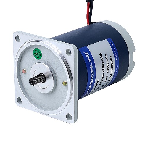 Fırçalanmış 12V 30W 0,19Nm (26,91oz.in) 999RPM 3:1 Düz Şanzımanlı DC Dişli Motoru