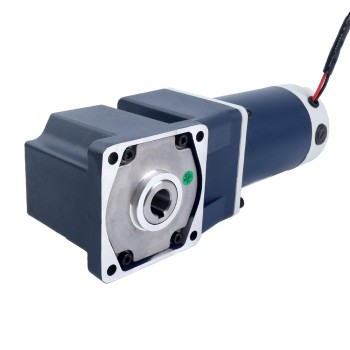 Fırçalanmış 12V 90W 10.06Nm (1424.62oz.in) 60RPM 30:1 Dik Açılı Şanzıman DC Dişli Motoru