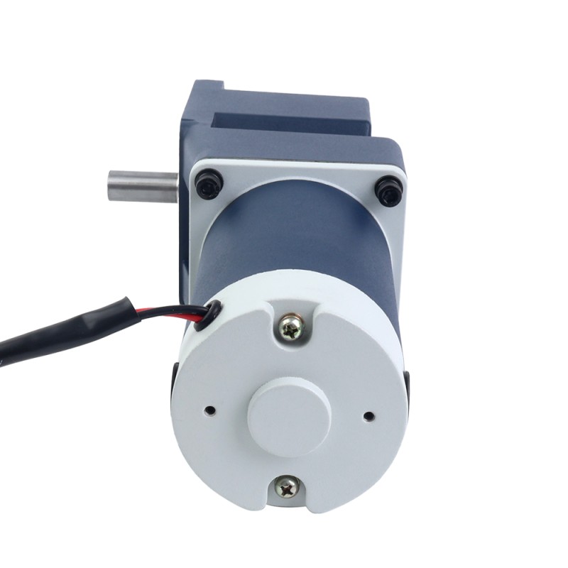 Fırçalanmış 48V 90W 2.04Nm (288.89oz.in) 300RPM 10:1 Dik Açılı Şanzıman DC Dişli Motoru