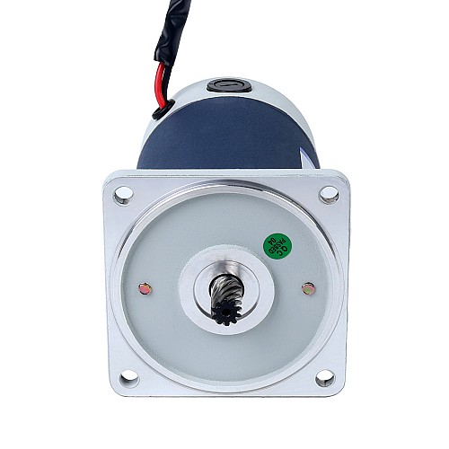 Fırçalanmış 12V 90W 5.63Nm (797.27oz.in) 100RPM 30:1 Düz Şanzımanlı DC Dişli Motoru