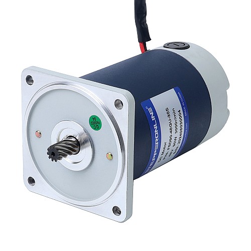 Fırçalanmış 48V 90W 9.38Nm (1328.32oz.in) 60RPM 50:1 Düz Şanzımanlı DC Dişli Motoru