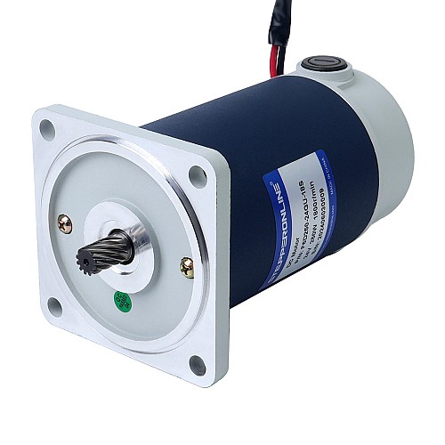 Fırçalanmış 24V 250W 40.00Nm (5664.47oz.in) 36RPM 50:1 Düz Şanzımanlı DC Dişli Motoru