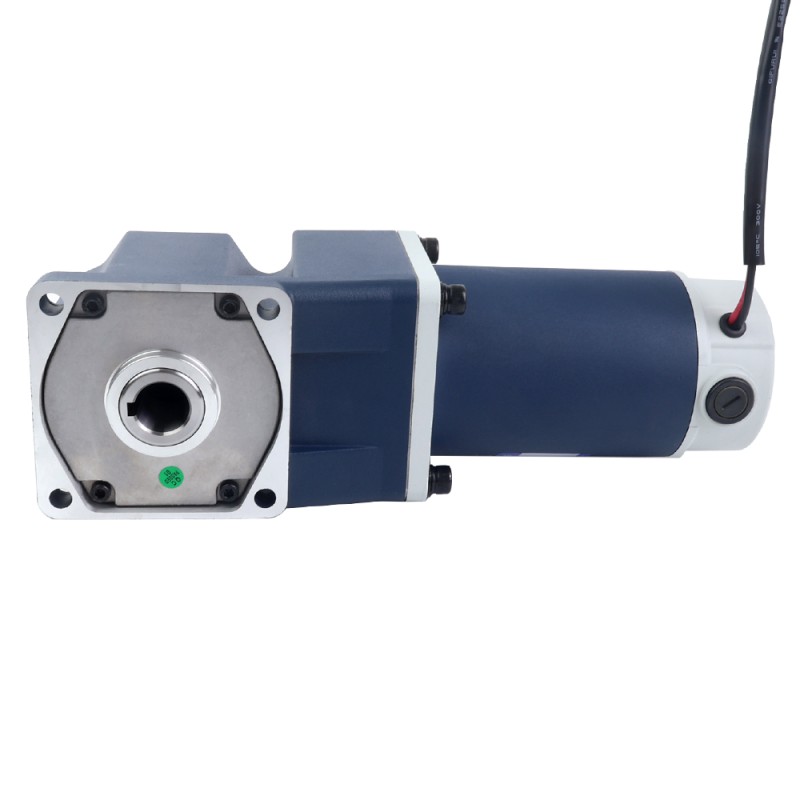 Fırçalanmış 24V 250W 11,81Nm (1672,44oz.in) 150RPM 20:1 Dik Açılı Şanzıman DC Dişli Motoru