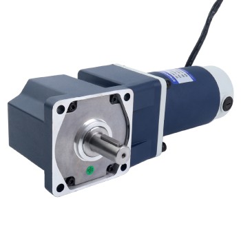 Almanya İndirimde - Fırçalanmış 24V 250W 19.69Nm (2788.34oz.in) 90RPM 20:1 Dik Açılı Şanzıman DC Dişli Motoru