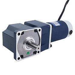 Fırçalanmış 24V 250W 19.69Nm (2788.34oz.in) 90RPM 20:1 Dik Açılı Şanzıman DC Dişli Motoru