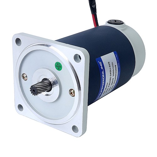 Fırçalanmış 24V 250W 6,44Nm (911,98oz.in) 300RPM 10:1 Düz Şanzımanlı DC Dişli Motoru Fırçalanmış 24V 250W 6,44Nm (911,98oz.in) 300RPM 10:1 Düz Şanzımanlı DC Dişli Motoru