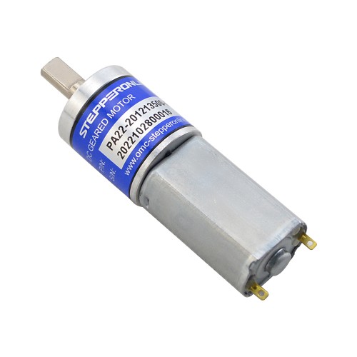 CN Satışta - Fırçalı 12V DC Dişli Motoru 0,19Kg.cm/656RPM 16:1 Planet Dişli Kutusu ile - CN-PA22-201213500-G16 | StepperOnline