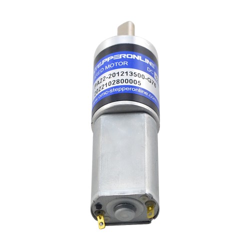 CN Satışta - Fırçalanmış 12V DC Dişli Motoru 0,8Kg.cm/138RPM 76:1 Planet Dişli Kutusu ile - CN-PA22-201213500-G76 | StepperOnline